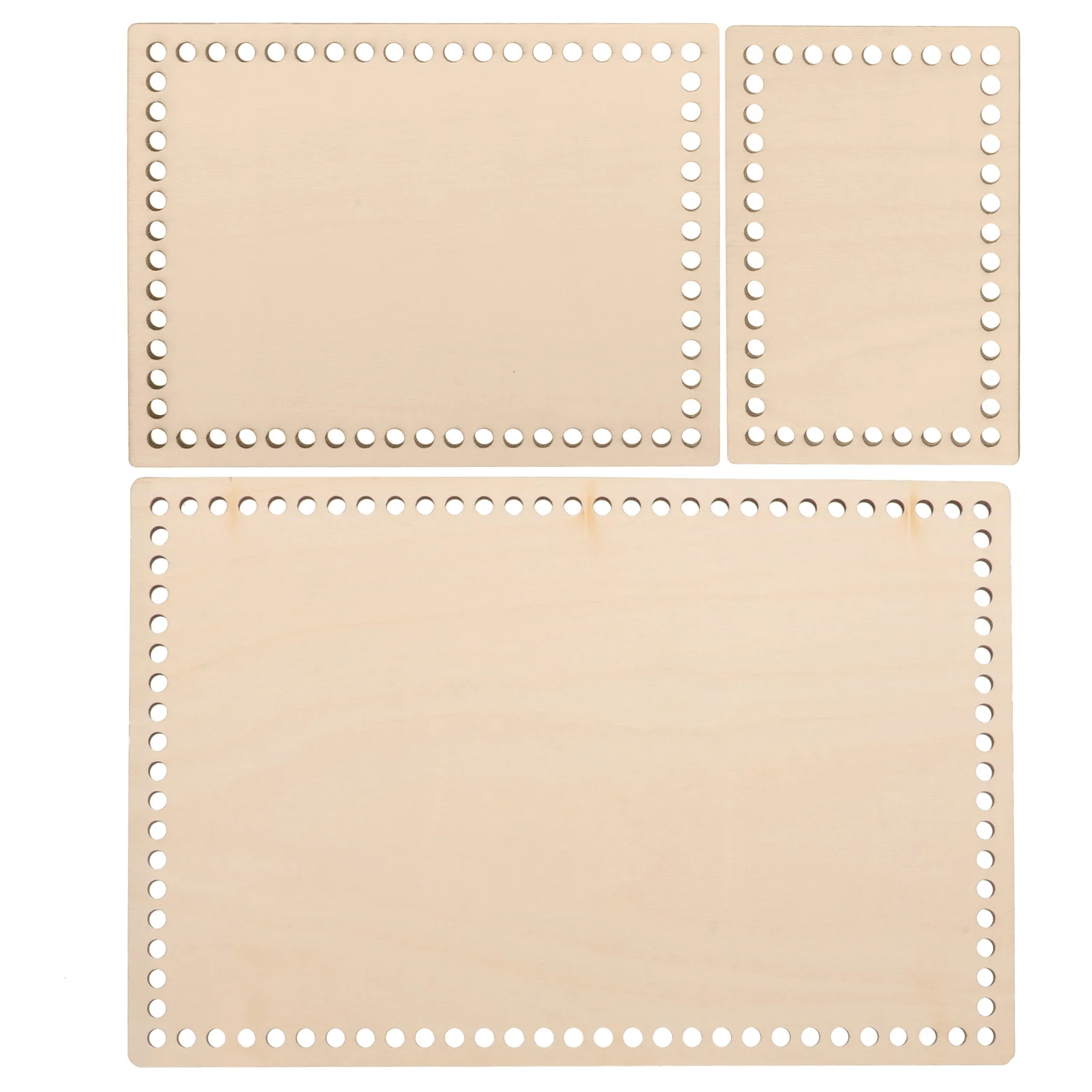 

3Pcs Wood Crochet Base DIY Basket Bottom Sturdy and Durable for Customized Gifts and Storage Crochet Basket Base