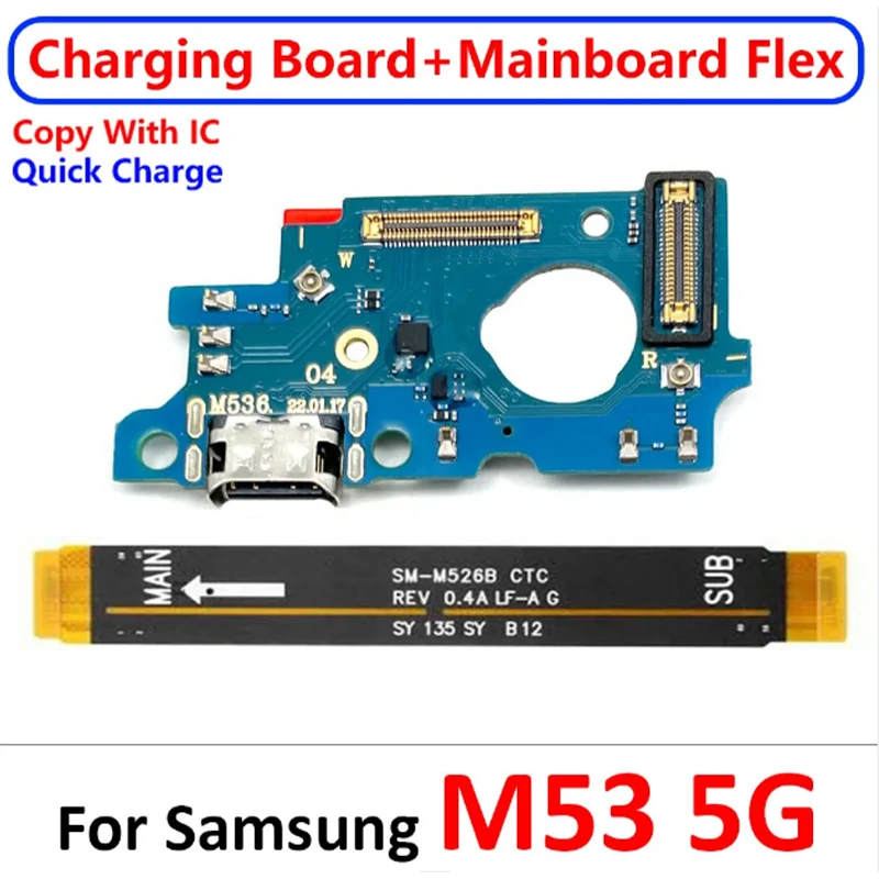 NEW Tested USB Charging Port Main Board Motherboard Connector Flex Cable Parts For Samsung M10 M20 M30 M30S M21 M21S M31 M62