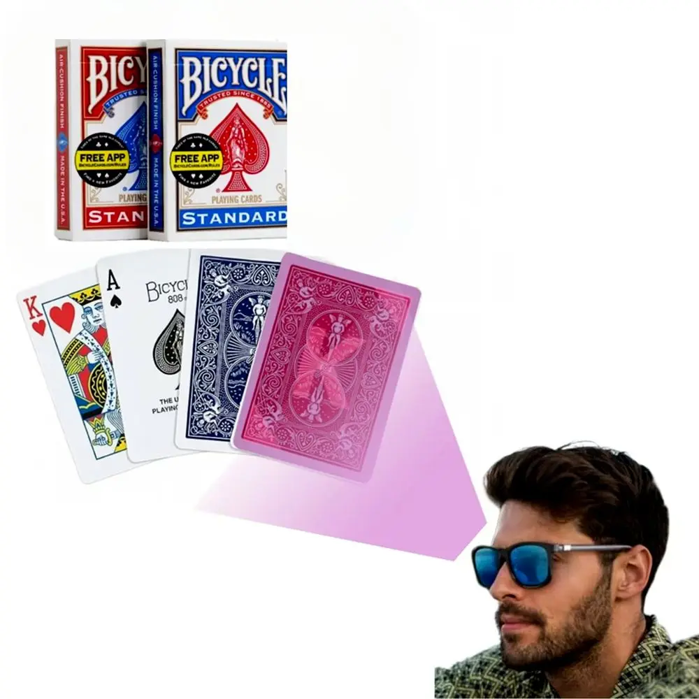 Infrared Bicycle Standard Marked Cards & Infrared Glasses Set
