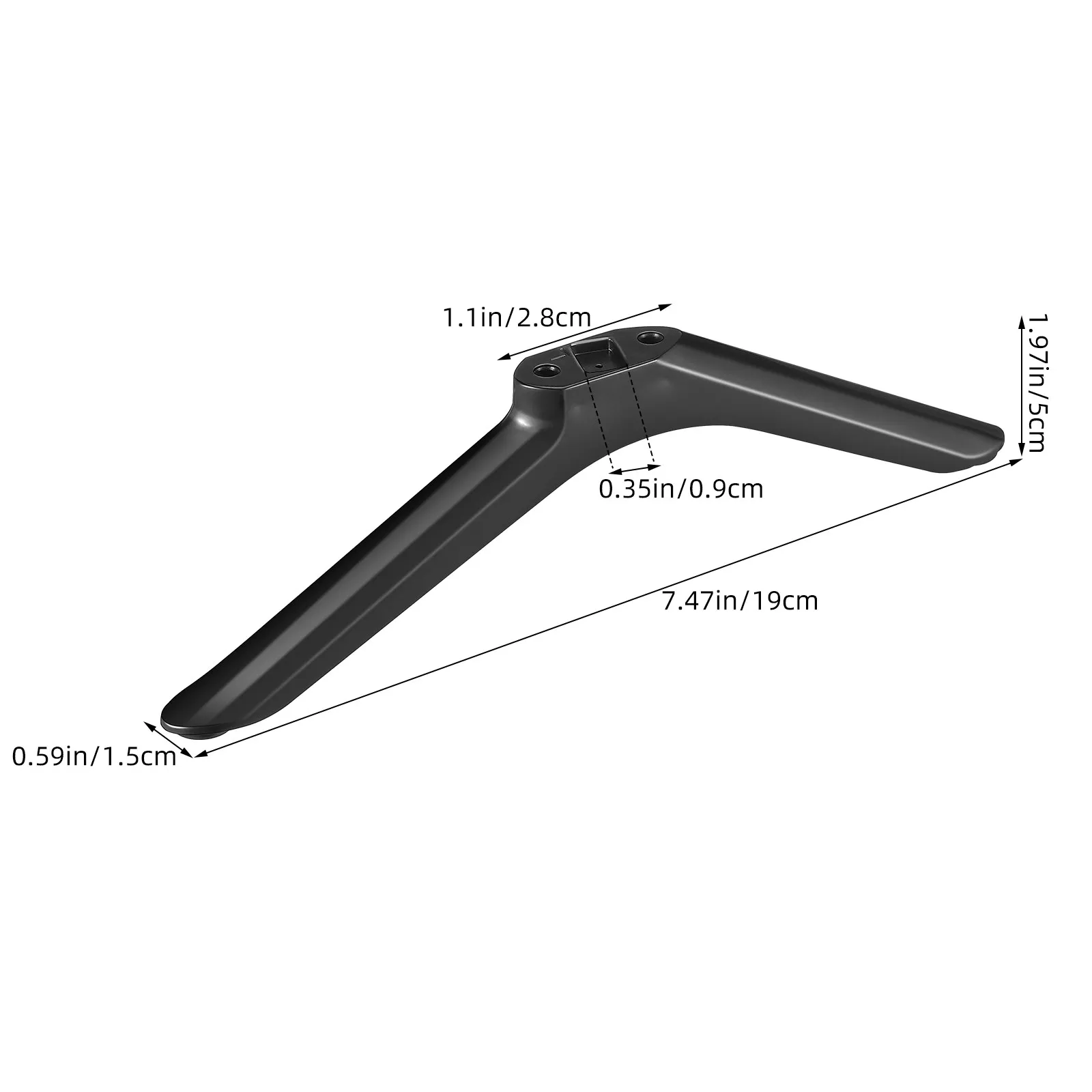 Universal TV Stand Legs Replacement TV Feet Screws Included Antislip Stable Base Pedestal Mount for Smart Tvs Living Room