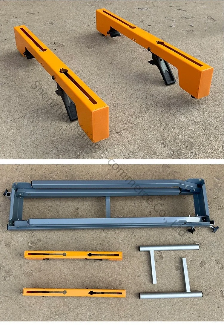 Foldable Slant Cutting Saw Bracket Interface Aluminum Machine Workbench, Oblique Cutting Saw Bracket, Woodworking Table