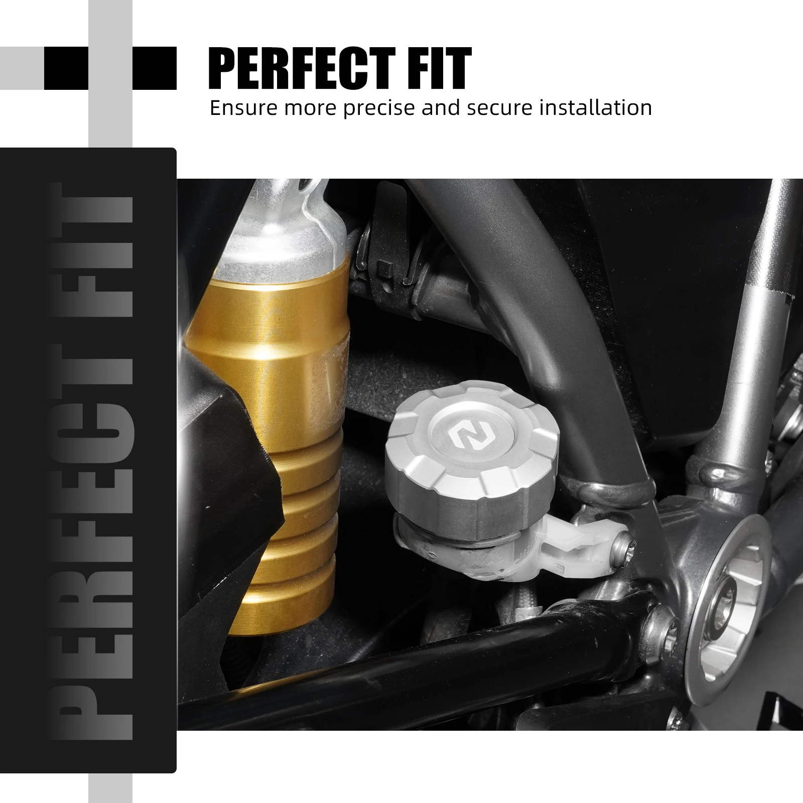 Motorcycle Rear Brake Fluid Reservoir Lid/Protection Cover for BMW R1250GS/Adventure R1250 GS R1250GSA 2019 2020 2021 2022 2023