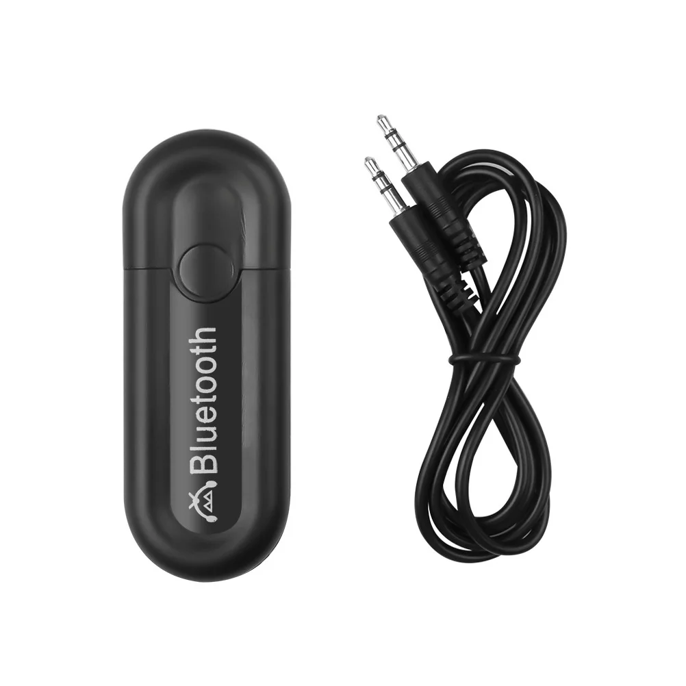 2 em 1 USB-A 3.5mm AUX Bluetooth 5.0 Receptor Conversor de Áudio Transmissor Adaptador Dongle Sem Fio Para Telefone Alto-falante Tablet PC TV