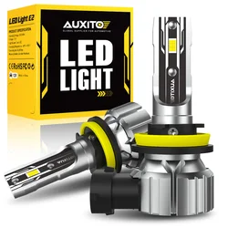 AUXITO 2 pz 12V H8 H9 H11 LED lampadine fendinebbia PTF H16JP 9005 HB3 9006 HB4 H11 H8 CSP LED faro fendinebbia lampada di guida per auto DRL