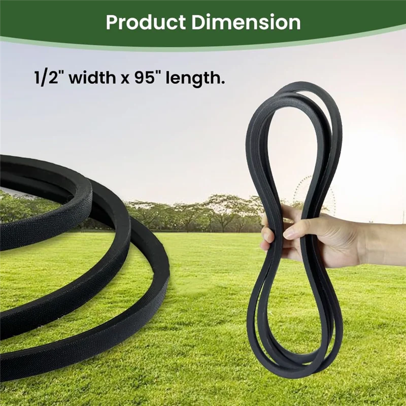 COFA-2 Pack 144959 حزام سطح السفينة للحرفي LT1000 LT3000 DLT3000 42 بوصة قطع غيار جزازة الركوب 532144959 (1/2X95 بوصة)