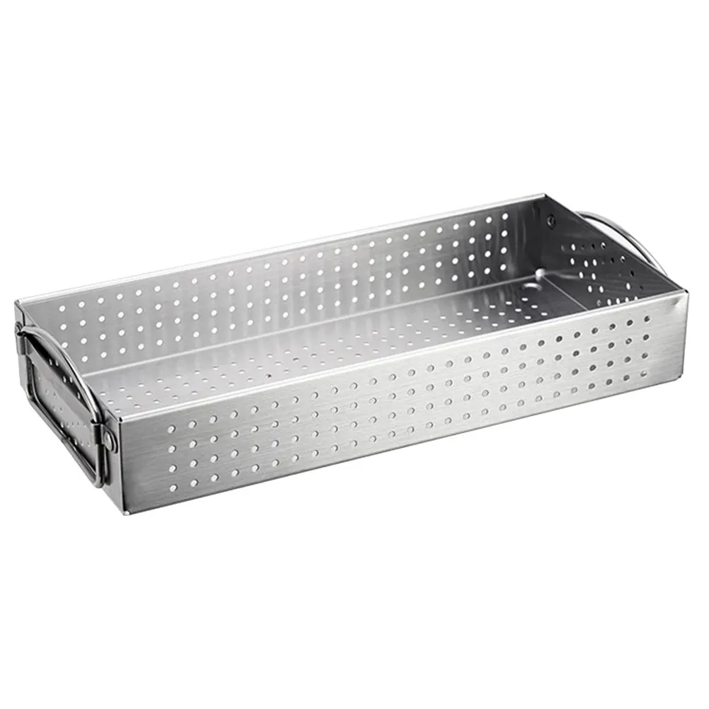 

Stainless Steel Chopstick Cage Utensil Tray Covered Organizer Restaurant Holder Cutlery for Table Kitchen Counter