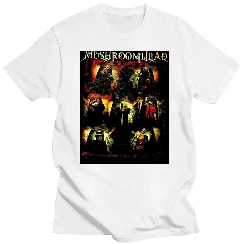 Men t shirt Sleaford Mods Punk Mushroomhead 2009 Band Photo Masks Jumbo Image Black T Shirt New Official Metal