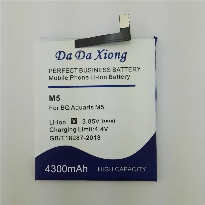 Alta qualidade 4300mah m5 bateria para bq aquaris 3120 batterie bateria acumulador entrega rápida