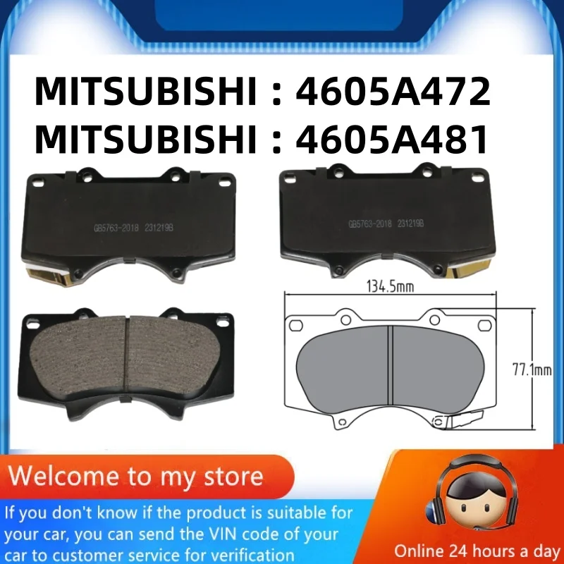 

For Mitsubishi Pajero (V97 V98) Pajero V77 Front Brake Pad 4605A472 4605A481/Auto Parts -05018