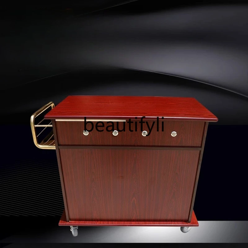 عربة طعام متنقلة جديدة متعددة الوظائف قابلة للسحب، عربة طعام للطبخ على شكل أذن البحر #1