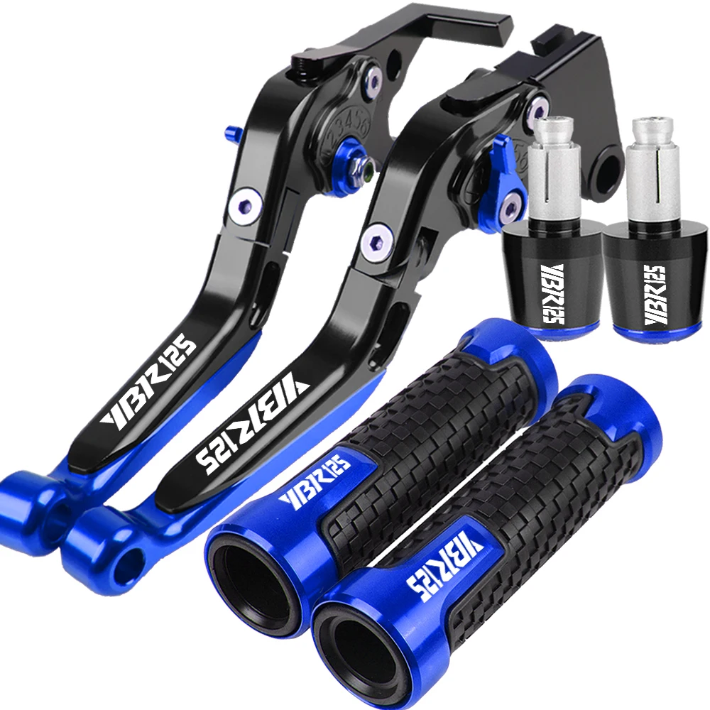 Motorcycle YBR 125 2010 2009 Folding Adjustable Brake Clutch Levers Handlebar grips FOR YAMAHA YBR 125 2005~2014 2013 2012 2011