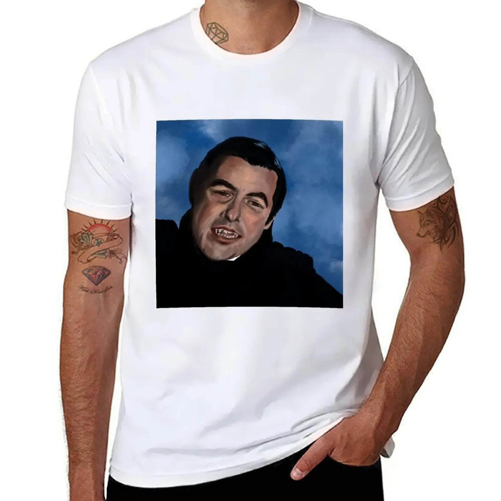 

All you have to do is invite me in - Dracula (Claes Bang) T-Shirt t shirts for man cotton t shirts for man graphic funny T-Shirt