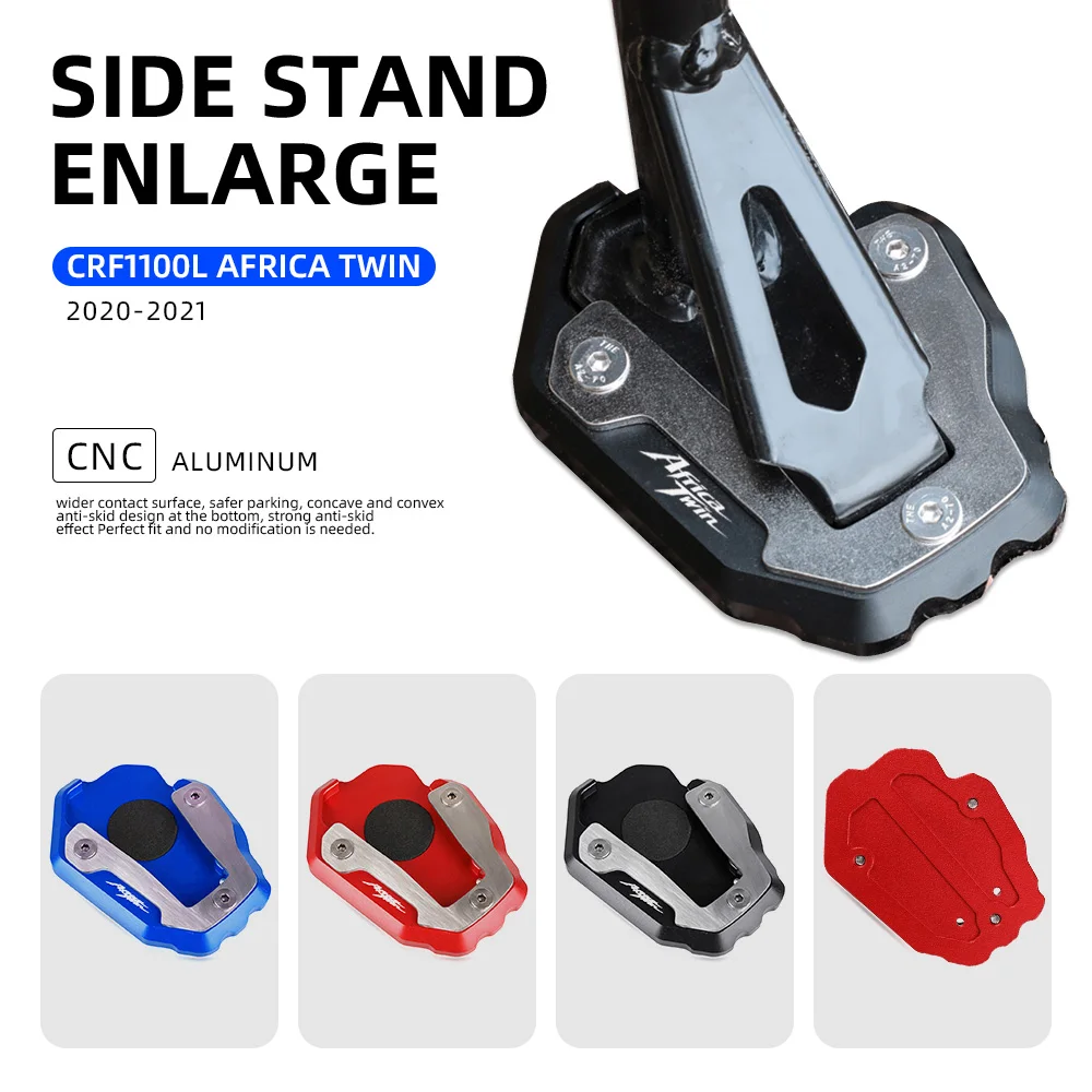 For Honda CRF1100L Africa Twin Adventure Sports DCT 2019-2022 2023 Side Stand Enlarger Kickstand Enlarge Plate Pad CRF 1100 L