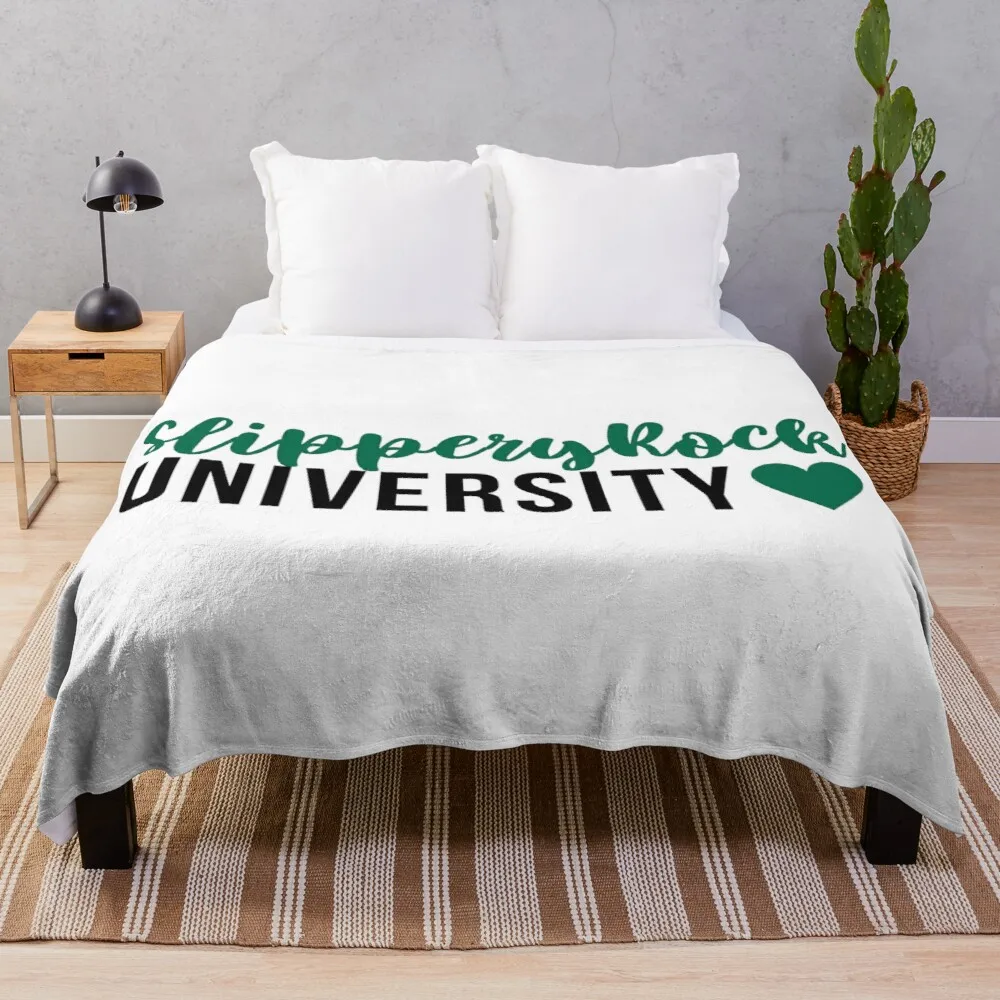 Slippery Rock Sticker Throw Blanket Blanket For Travel Light Soft Blanket Weighted Blanket