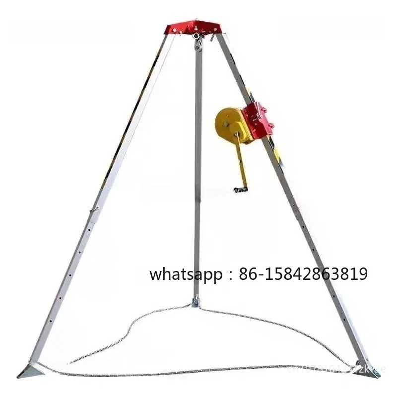 Emergency Rescue Tripod Limited Space Tripod Can Shrink The Wellhead Hole Thickened Aluminum Alloy Bracket