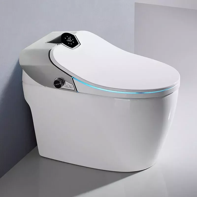 Bathroom Toilet,Auto Sensor Flush Open Electric Bathroom Japanese One Piece Intelligent WC Commode Toilet Bowl Smart Toilet