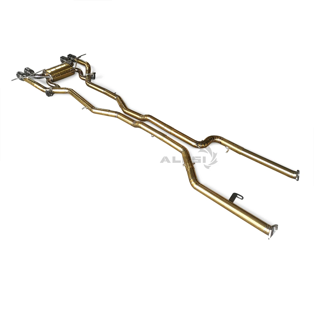 Knalpot Titanium Cocok untuk BMW M3/M4 G80/G82/G8X 3.0T 2019-2023 dengan Knalpot Kontrol Katup Performa Knalpot Aloi Titanium