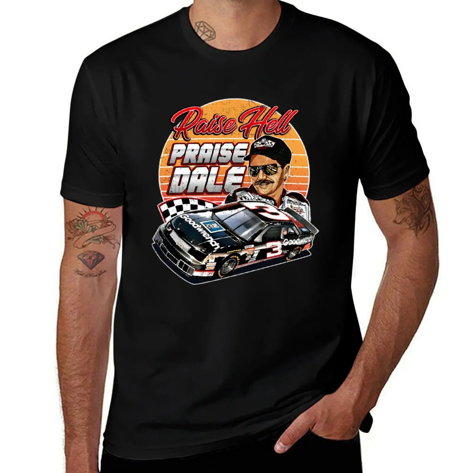 Dale Earnhardt Raise Hell Praise 90S - Dale Earnhardt T-Shirt Running Performance Short Sleeve Tee T-Shirt