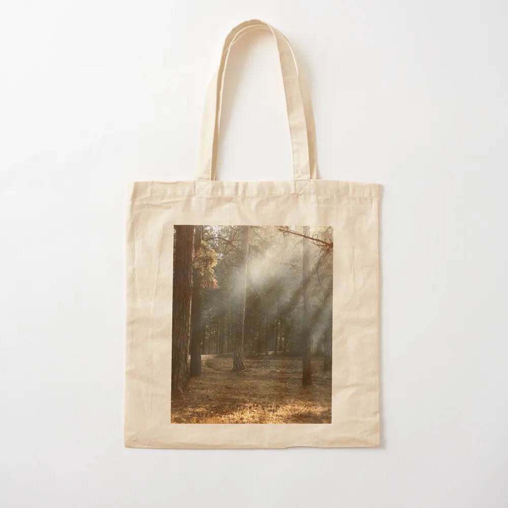 SUNSHINE IN THE FOREST Tote Bag canvas tote great bag supermarket folding bag Portable shopping