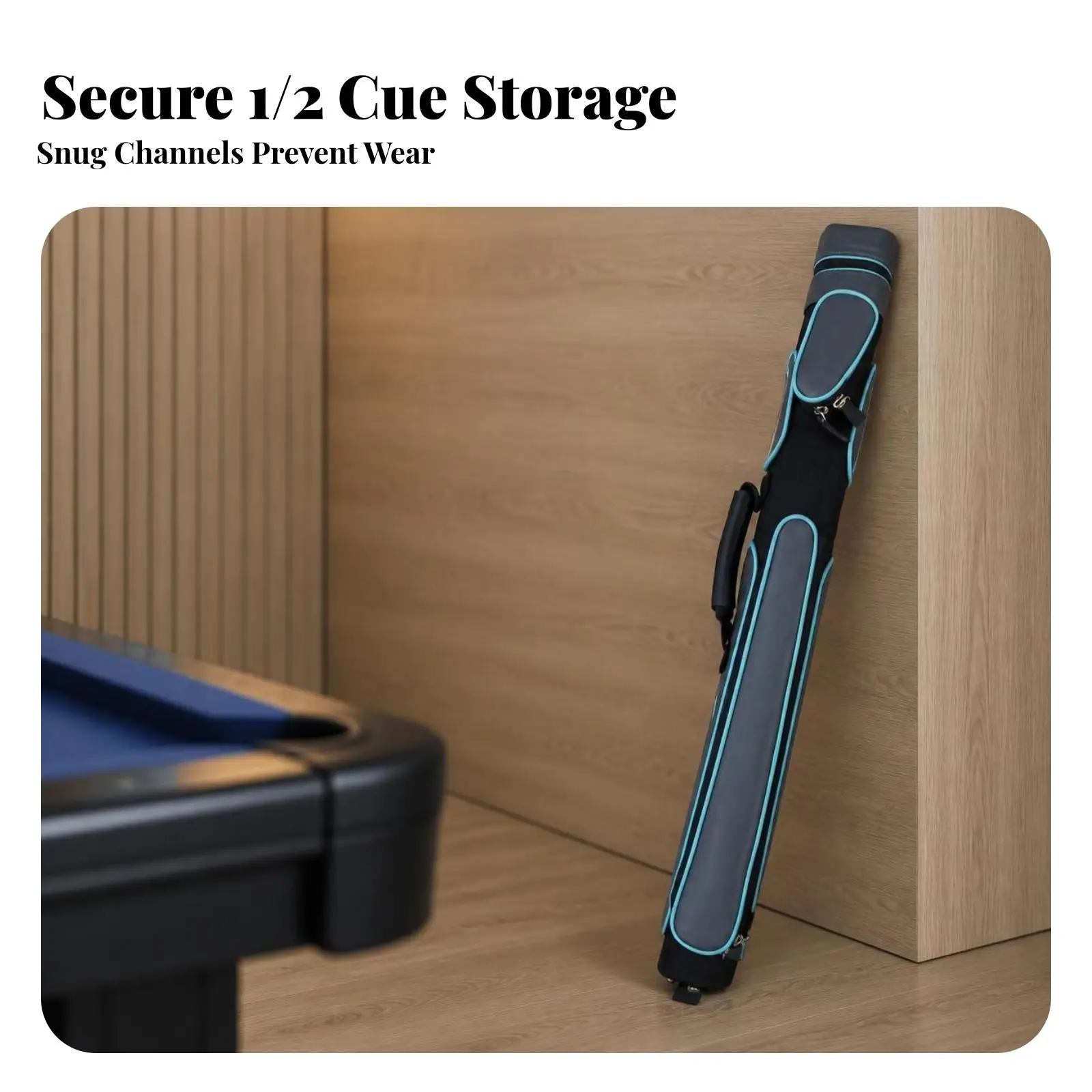 Pool Stick Carrier Bag with Soft Padding PU PVC Material Two Hole Design for Inline Skate Bag Customizable Sport
