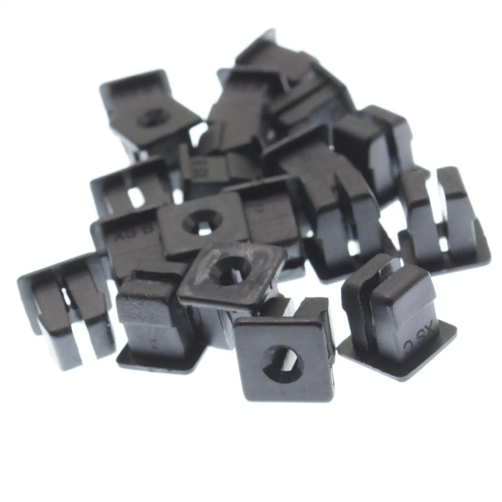 20 pcs Locking Nut Fastener Retainer Clips Fit For GM 16503329 Nylon Black #6 Screw 3/8
