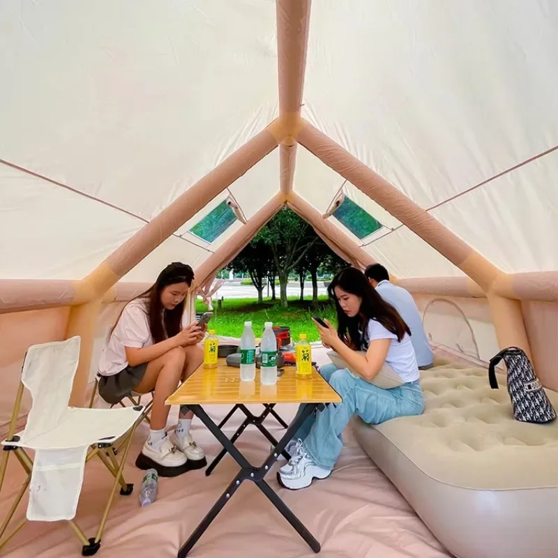 Nature Hike Camping Inflatable Tent House Waterproof Tente Gonflable Maison With Camping Inflatable Bed