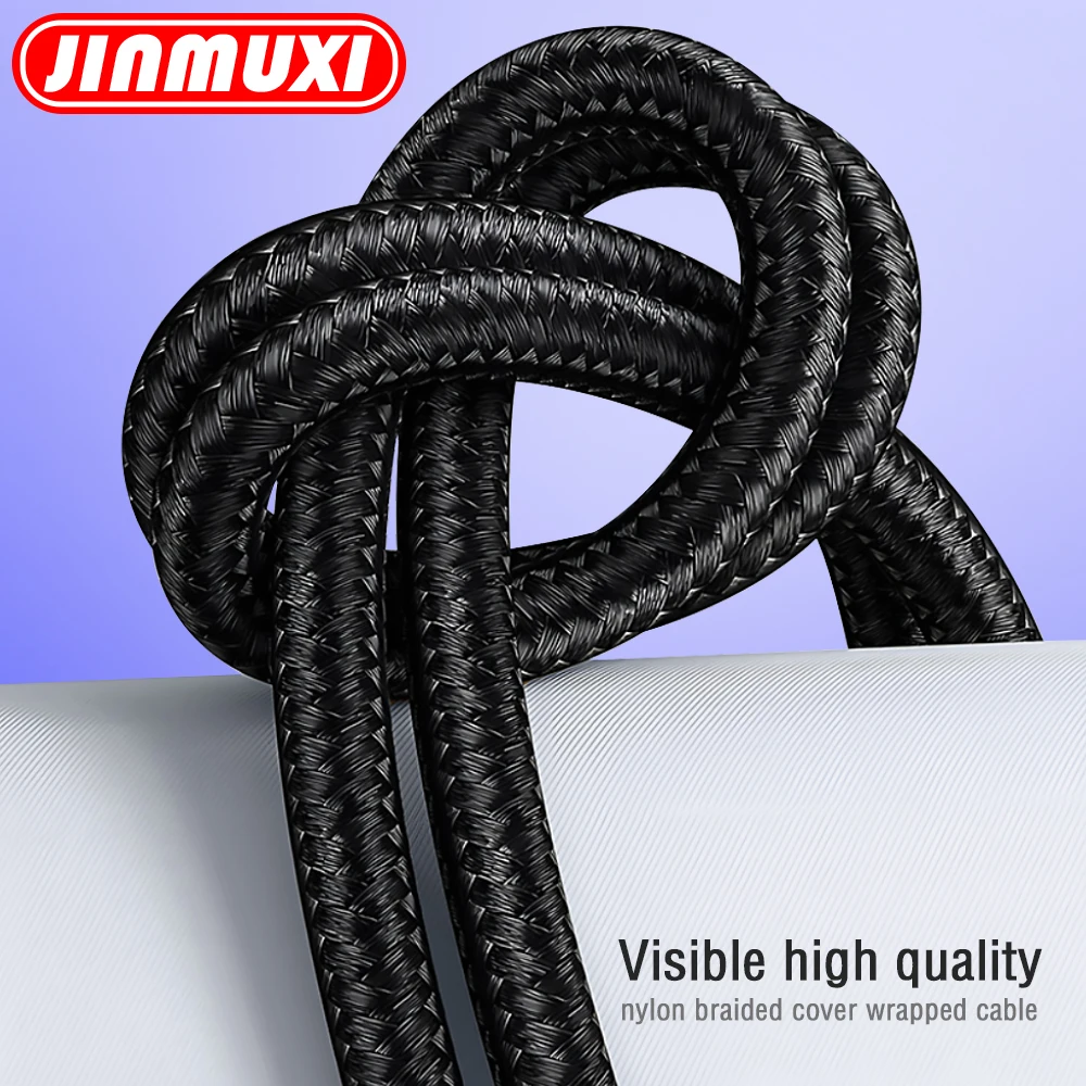 jinmuxi 66W Type C Cable Super Fast Charger Cord Quick Charge USB C Cables Phone Charger For Samsung Xiaomi Huawei Oneplus POCO