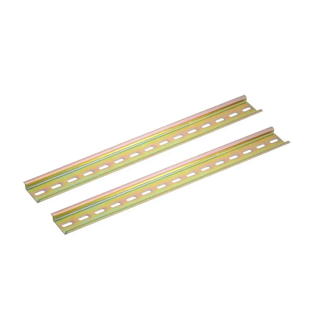 Durable 10-50cm DIN Rail 1mm Thickness Universal Terminal Blocks Guide Rails Electrical Installation