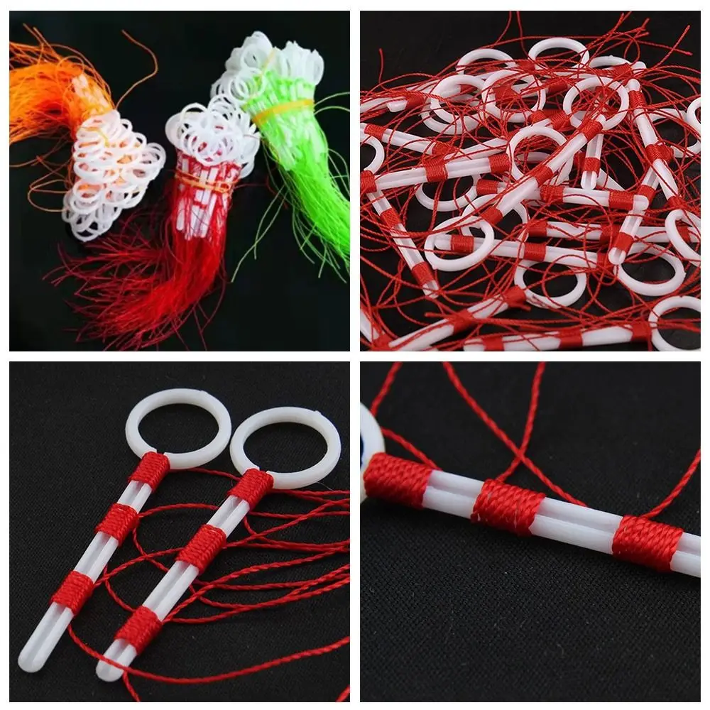 50pcs Cotton Thread Bobber Looper Slip Knot Looper Fishing Bobber Float Stop Knots Cord String Rope Buoy Fishing Float Accessory - usage example