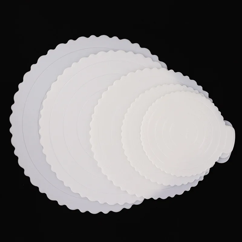 Support de Base de gâteau réutilisable, planche à gâteau ronde en plastique sans BPA, accessoires de gâteaux de 8, 10, 12 pouces, support de Base en carton pour la décoration