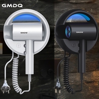 GMDQ Wall-mounted Hair Dryer 1800W Overheat Protection European Plug 220V Modern White/Black Design Suitable for Home/Office/Hot