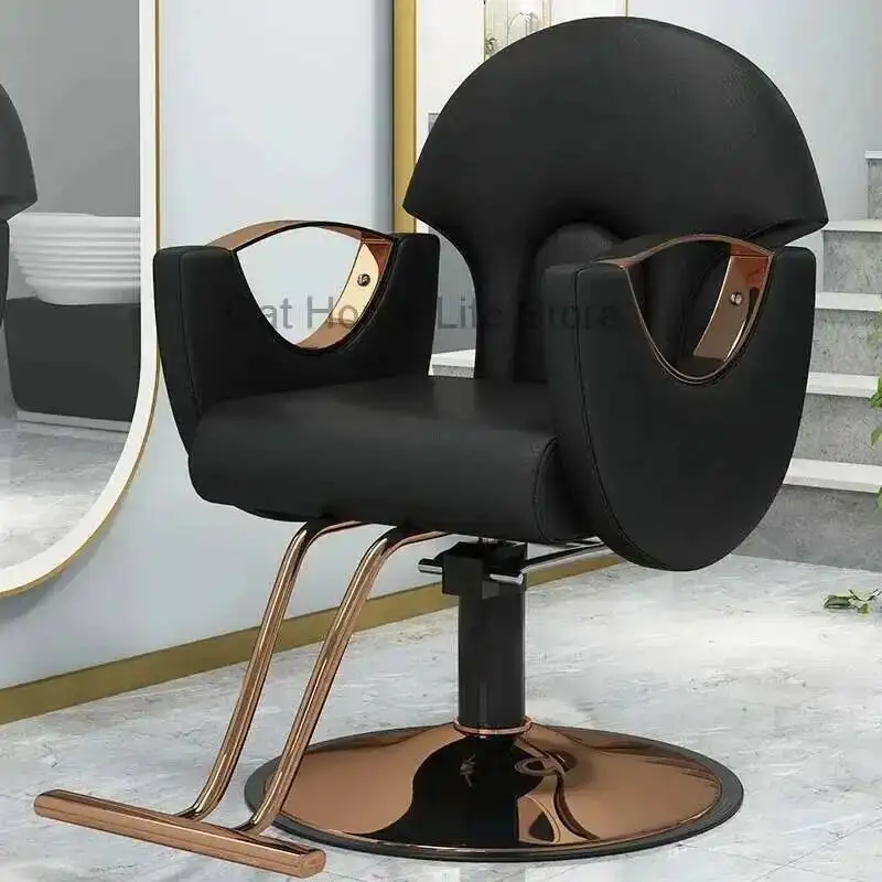 كرسي مريح احترافي كراسي عتيقة كراسي حلاق بذراعين غرض صالون تجميل هيدروليكي مستحضرات تجميل سبا شامبو قابل للتعديل