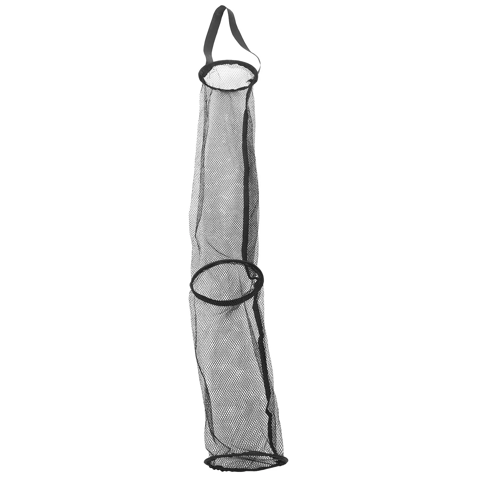 

Easy Carry Foldable Fishing Net Nylon Mesh Netting Live Bait Bucket Durable Waterproof Floating Fish Basket Portable