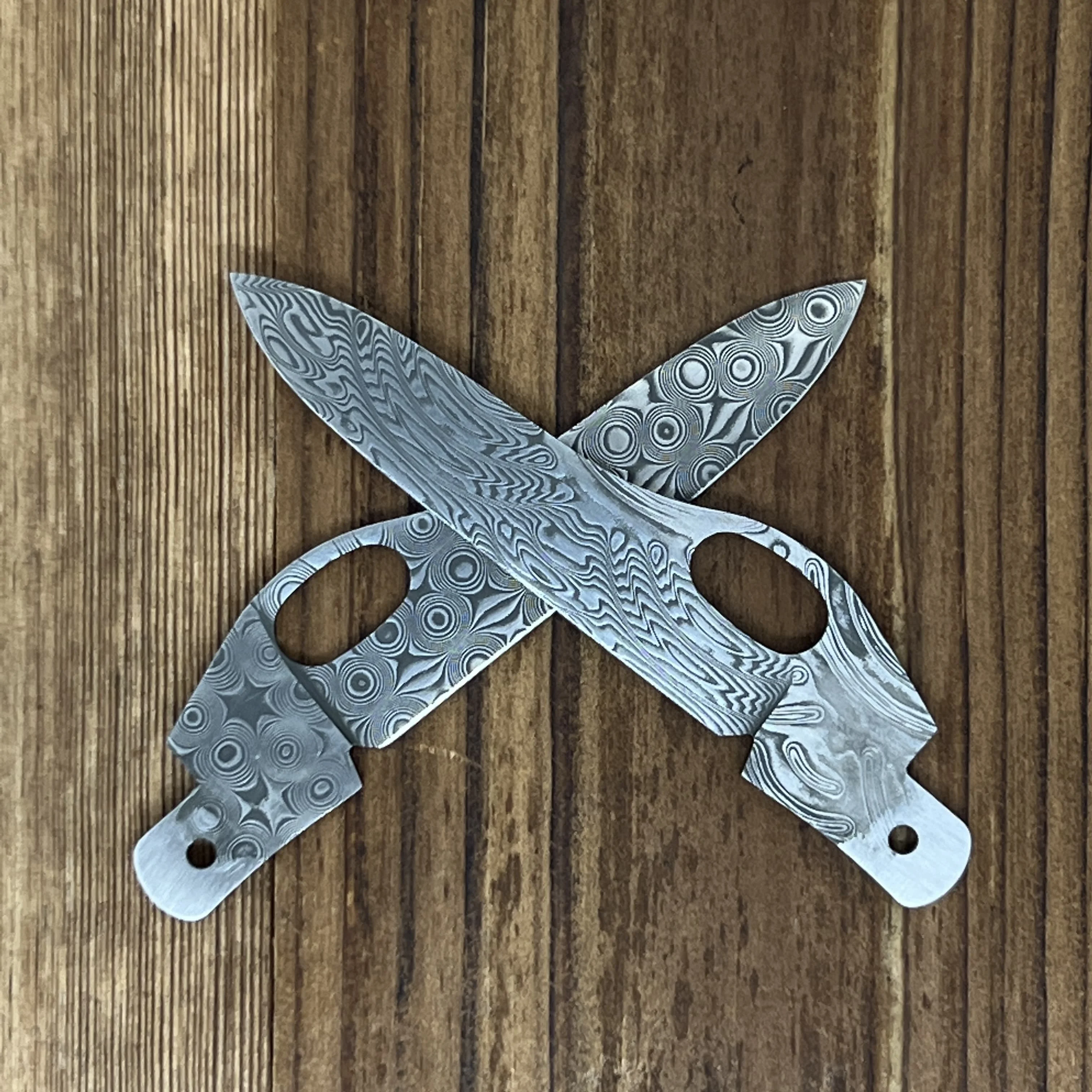 Cuchilla principal de repuesto de acero damasco hecha a mano, estilo cuchillo principal de 111mm para cuchillo del ejército suizo Victorinox de 91mm, accesorios DIY SAK