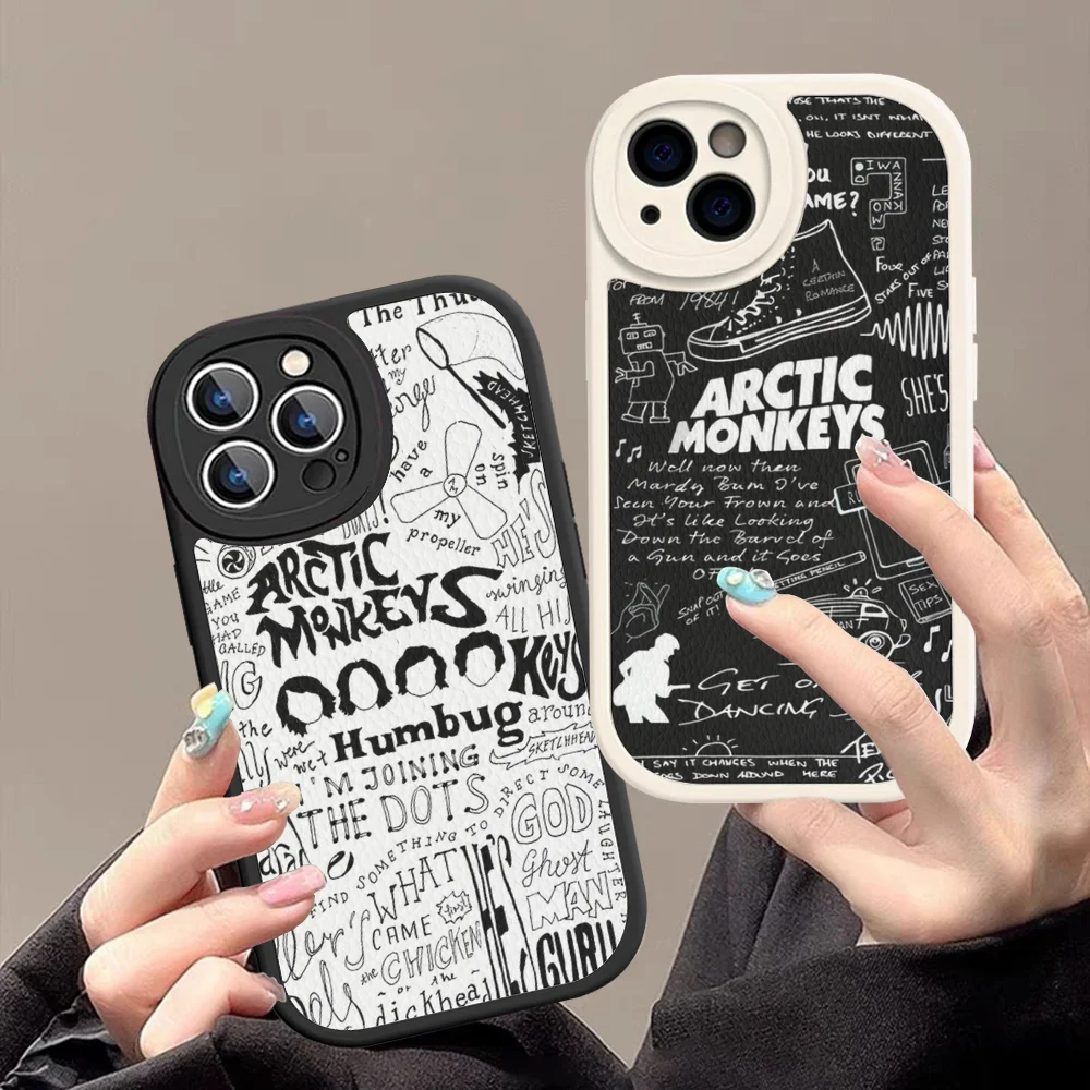 

Arctic Monkeys Phone Case Hard Leather For IPhone 16 15 14 13 12 Mini 11 14 Pro Max Xs X Xr 7 8 Plus Fundas