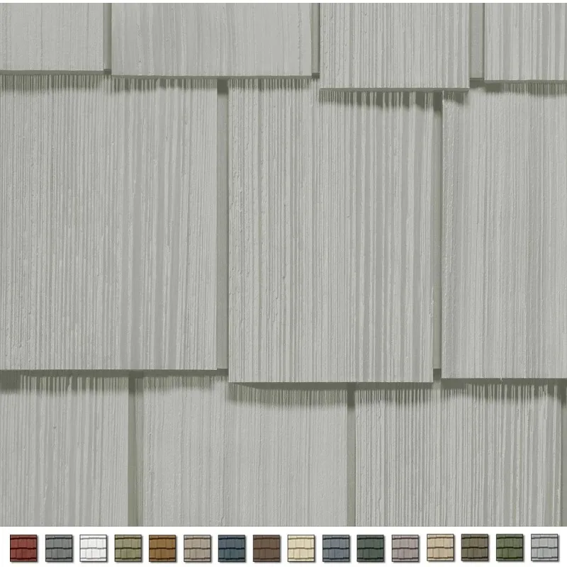 

Impressions Double 9in. Staggered Rough Split Shakes (1/2 Square) Colonial White