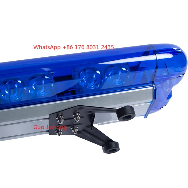 47 Inch 12V 260W Red Blue Emergency Led Warning Lightbar Light Bars with Built in Speaker Amplifier and Siren