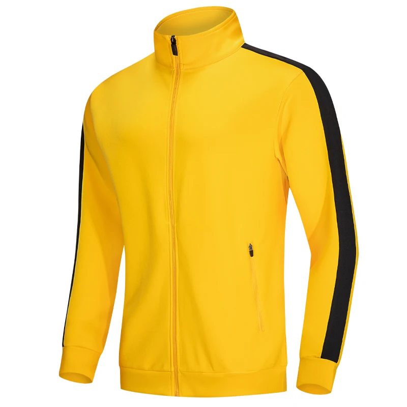 Men Sports Zipper Jackets Outdoor Work Training Hiking Jersey Stripe Jogging Cardigan Running Fitness Exercise Fashion Coat