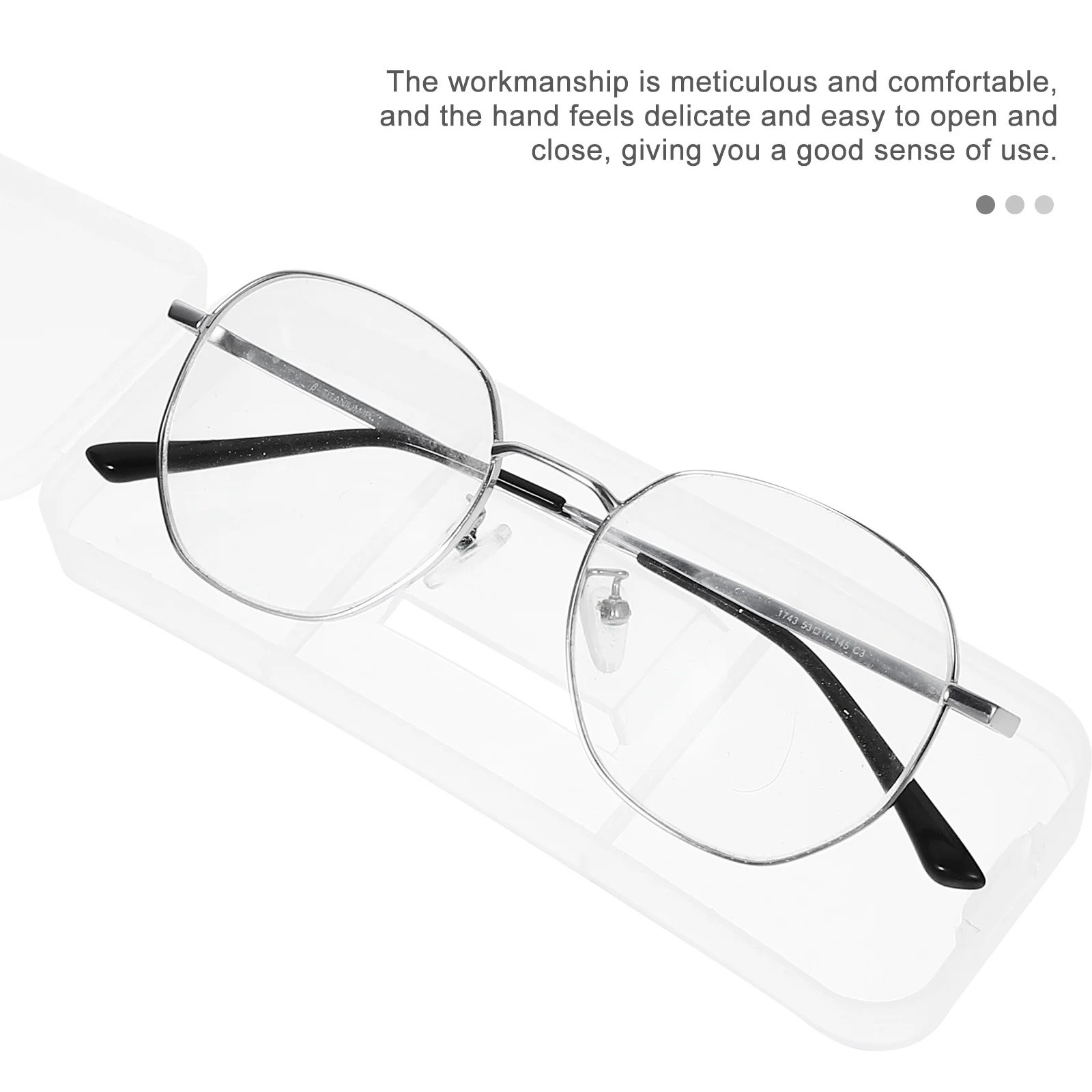 

10pcs Eyeglasses Cases Transparent Hard Case Portable Travel Sunglasses Storage Eyeglasses Container Lightweight Durable PVC