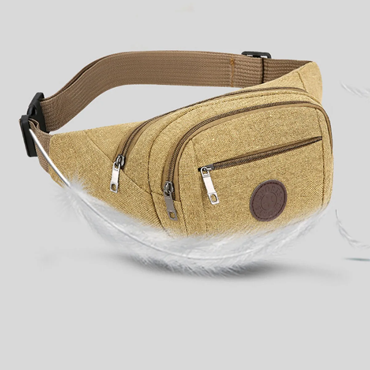 

Men's waist bag canvas mobile phone messenger bag tool mobile phone bag sport cross-chest bag