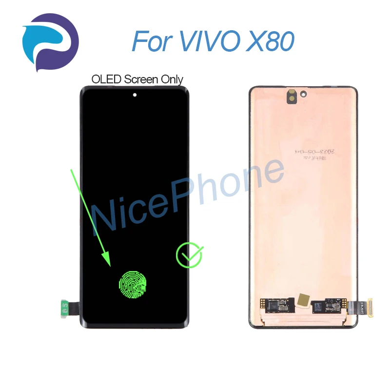 for VIVO X80 LCD Screen + Touch Digitizer Display 2400*1080 V2183A, V2144 For VIVO X80 LCD Screen Display