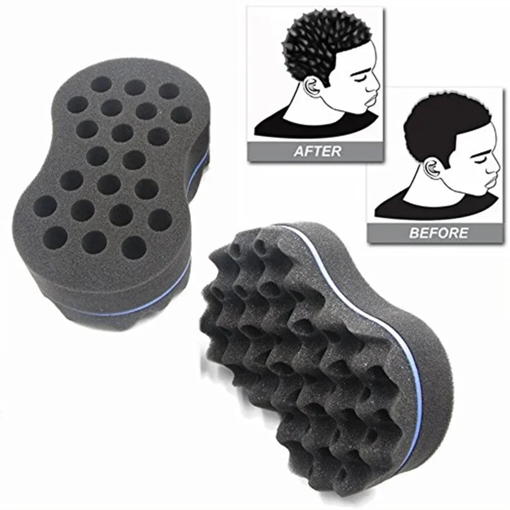 

Oval Double Sides Magic Twist Hair Brush Sponge Brush for Natural Afro Coil Wave Dread Sponge Brushes Hair Braids Braiding Hair