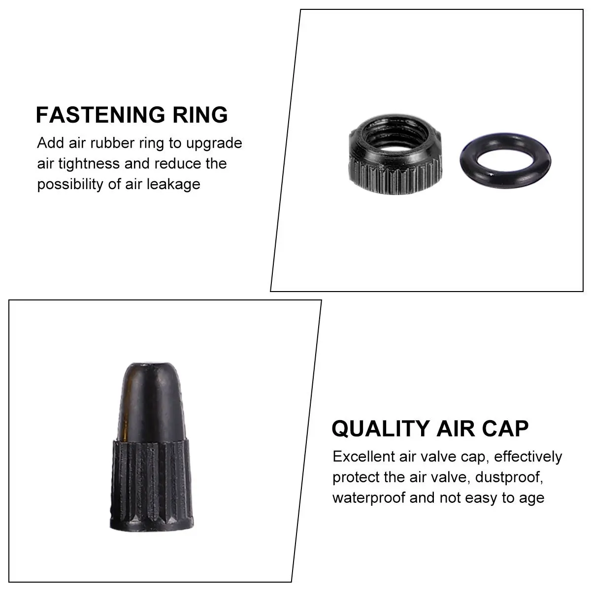 

1Pcs Bike Vacuum Valve 40mm Green Durable Safe Easy Install Oring Design Mountain Bicycle Accessories Inflating Valve