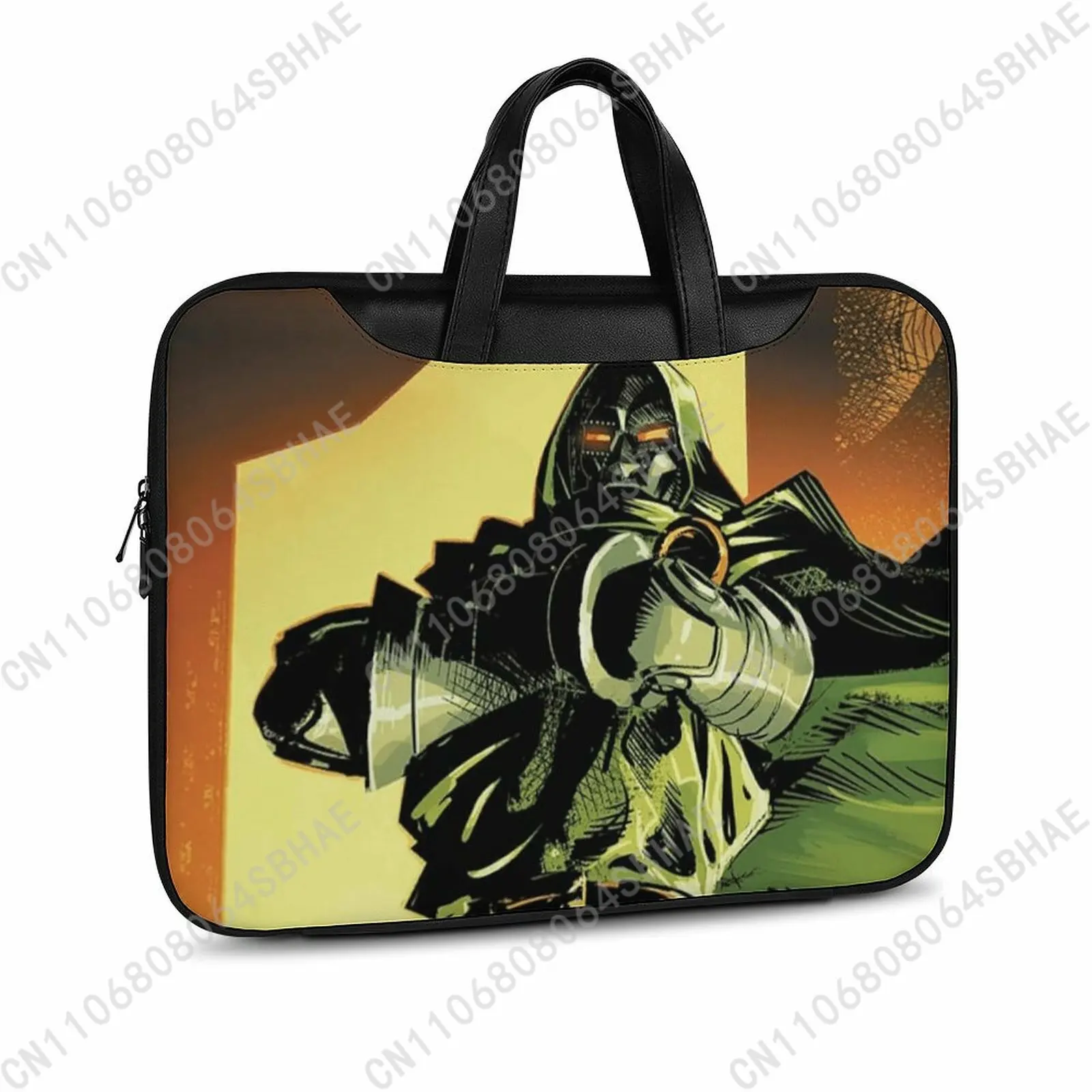 

Кожаный портфель Marvel Doctor Doom на заказ, унисекс, для ноутбука, деловой, ретро, из натуральной кожи, для косплея