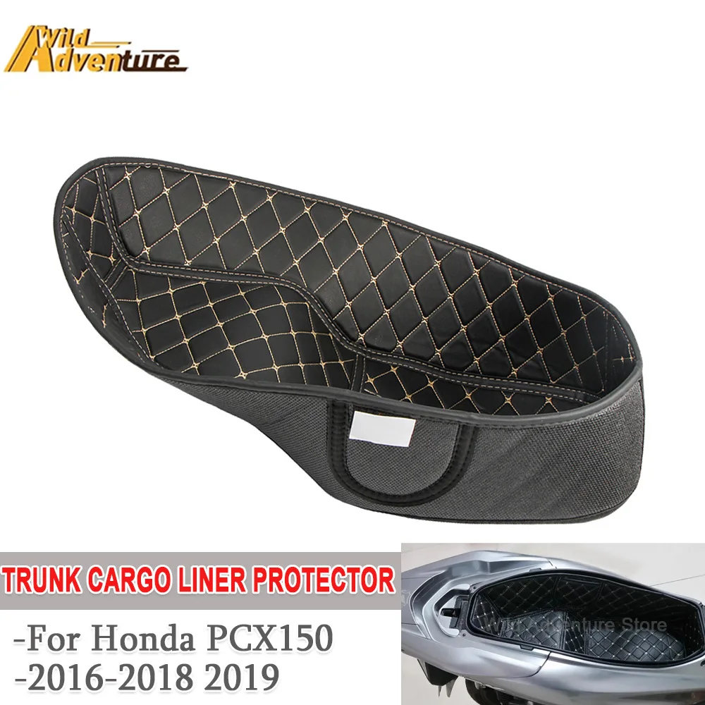 

For Honda PCX150 2016-2019 Motorcycle Trunk cargo Liner Protector Seat Pad Waterproof PU Storage Box Mat Compartment Accessories