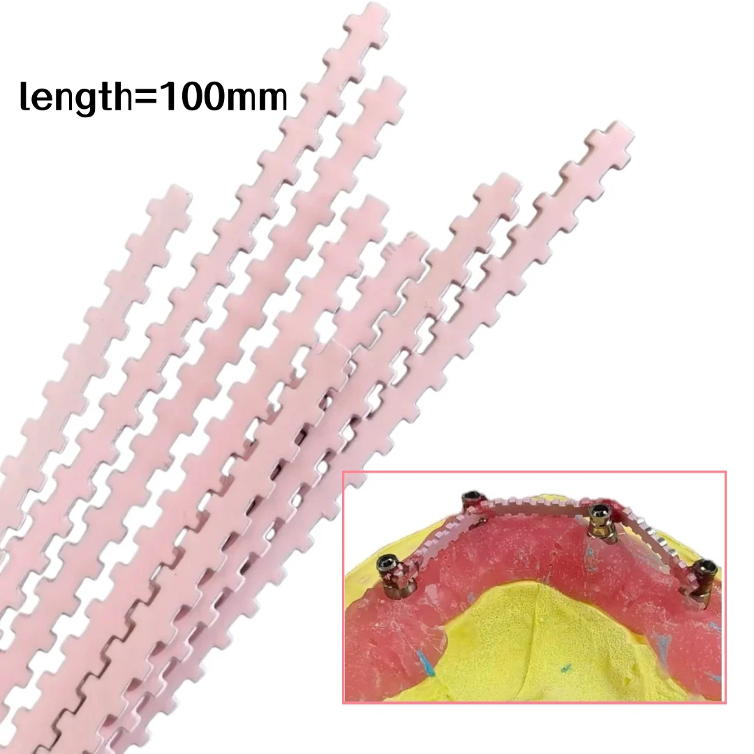 

2/5/10pcs Dental Implant Bar Clips Full Arch Implant Connecting Bars, Immediate Load Implant Bridge Frameworks Fixed Restoration