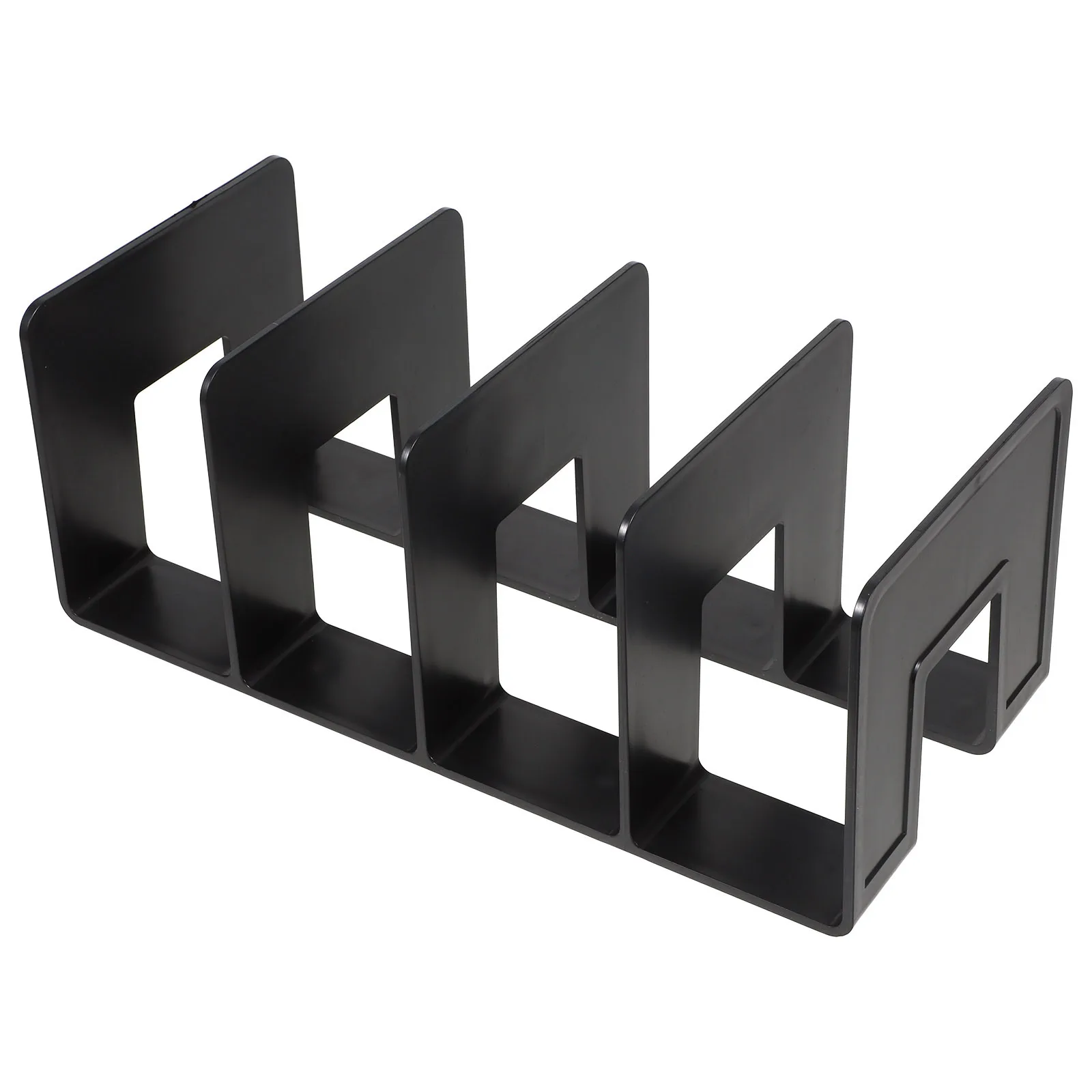 ملف نهاية البلاستيك سطح المكتب منظم الكتب حامل الكتب الزخرفية للكتب وثائق المجلات تخزين دراسة استخدام المكتب #1