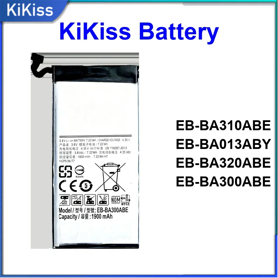 

Аккумулятор для мобильного телефона EB-BA013ABY EB-BA300ABE EB-BA320ABE для Samsung Galaxy A01 A3 Core 2016 2017 2015 1900-3000 мАч