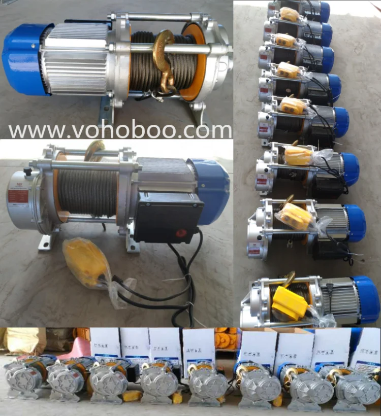 500kg 750kg 1000kg 1500kg  KCD type Aluminum shell kcd 220V/380V electric small winch for sale