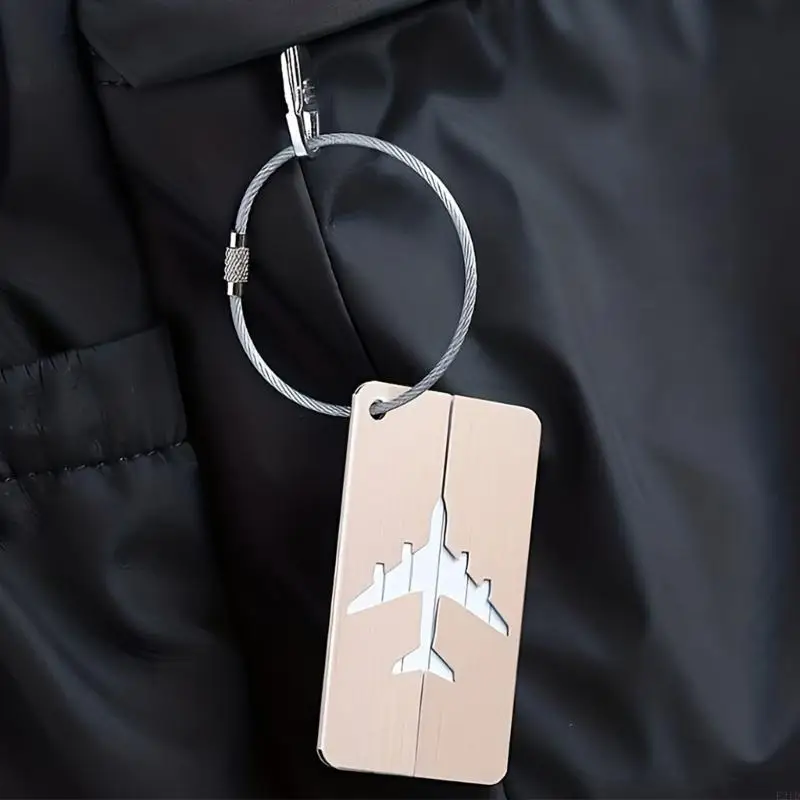   60Pcs Stainless Steels Wire Keychains Rings Circle Metal Keychains Label Rope
